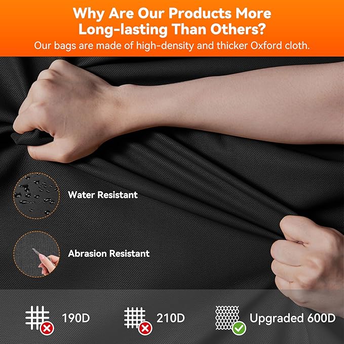 Rhino Valley Trunk Organizer for SUV, 35.5" × 18.2" Car Organizer, Backseat Hanging Storage Bag with 10 Pockets & Adjustable Straps, Waterproof & Foldable Car Interior Accessories for SUV Truck MPV