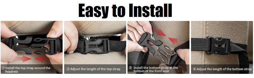 Car Organizer Back Seat, Kick Mats, Car Backseat Protector, 2 Pack Backseat Child Kick Guard Seat Saver, with 10" Tablet Holder, 10 Pockets, Car Accessories for Baby Toys Book Bottle Drinks